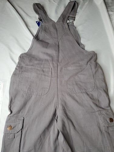 Chouyatou Women's Bib Overall Shorts Size 4 Gray 100% cotton New with Tags - Picture 9 of 11