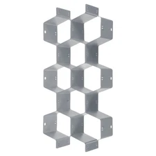 4Pcs Plastic Adjustable Separator Drawer Organizer Divider Grey