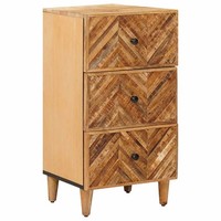StauraumschräNke Braun 40 X 33,5 X 75 Cm Massivholz Mango StauraumschräNke Medie