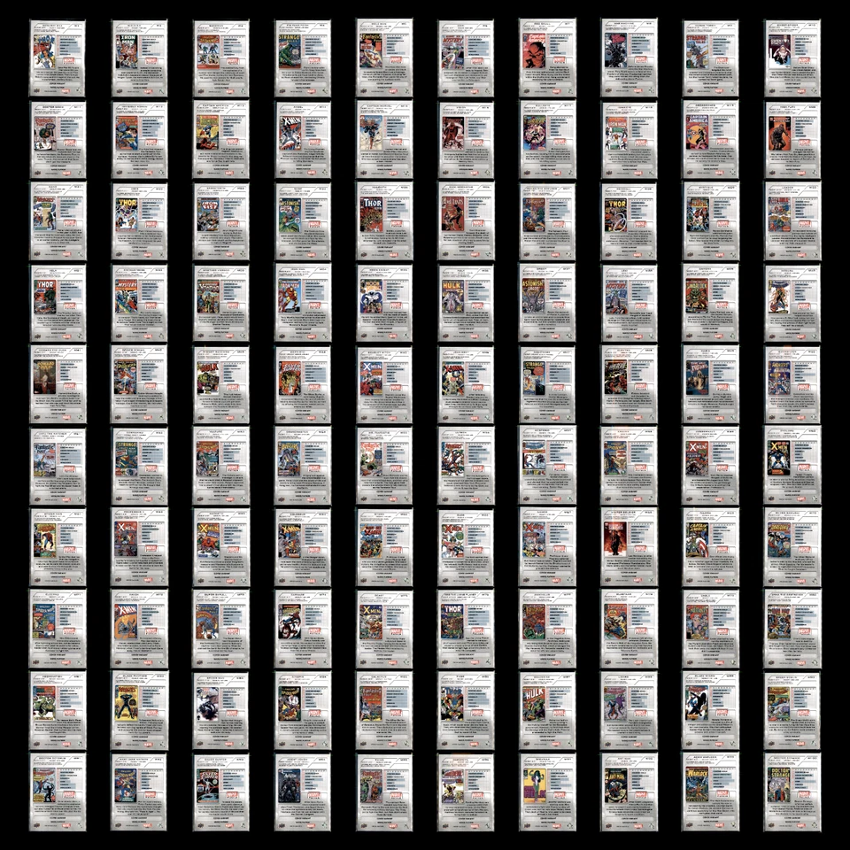 2023 Upper Deck Marvel Platinum Cover Variant Juego Completo 100 Cartas Colección Foto 2 de 4