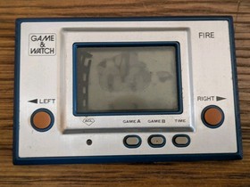 NINTENDO GAME AND & WATCH Fire RC-04 w/ BOX Manual 1980 JAPAN