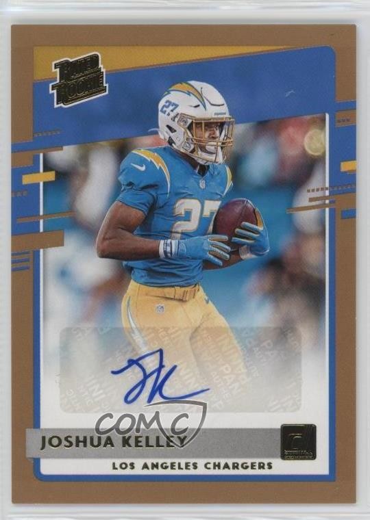 2020 Panini Donruss Rated Rookie Bronze Auto Joshua Kelley #338 Auto 0cv