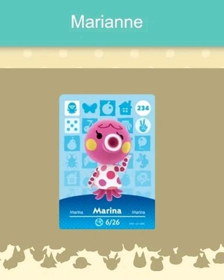 #234 Amiibo Karte für Animal Crossing Marianne Nintendo Switch Nfc Karte