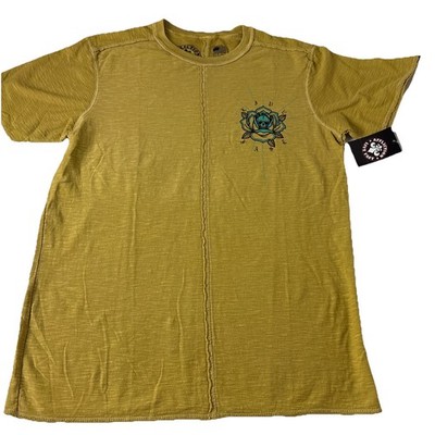 Affliction Live Fast Shirt Men s Small Grunge Distressed Raw Hem Y2K Skull rose