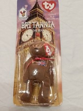 Britannia The Bear-1999 McDonalds Ty Beanie Baby with Rare Errors 1993, OakBrook