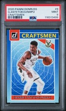 2020 Donruss GIANNIS ANTETOKOUNMPO #8 Craftsmen PSA 9 MINT