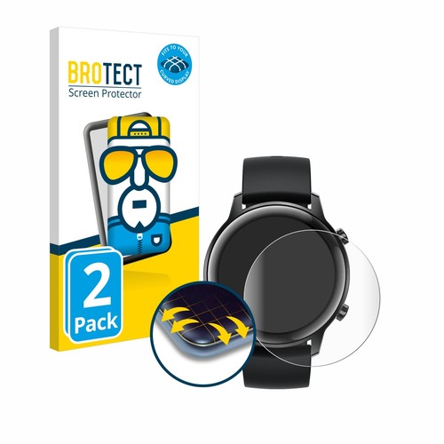 2x Ochraniacz Pełna pokrywa do Honor Watch Magic 2 (42 mm) Zakrzywiona krawędź ekranu