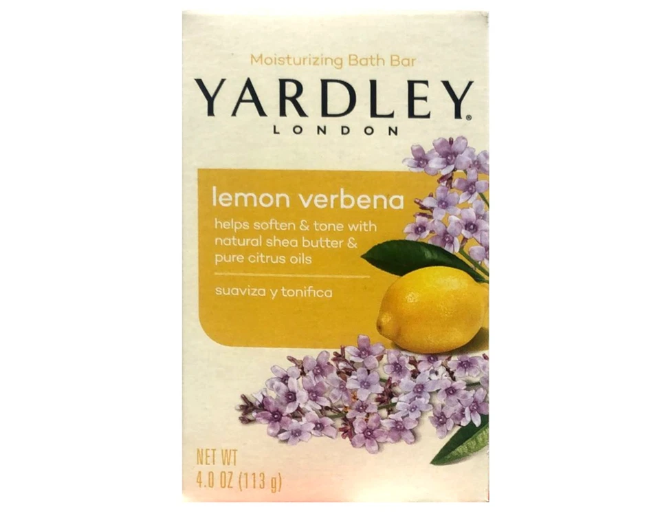 Yardley London Moisturizing Soap Lemon Verbena 2 x 4oz Bars - Pack of 3 - Image 2 of 4