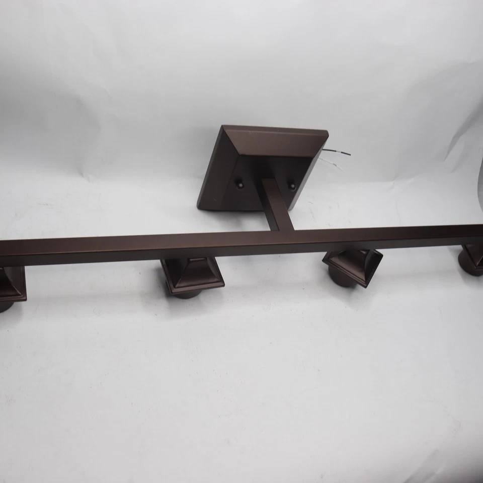 Lámparas de baño bronce frotado con aceite 5HY68B-4W - sin pantallas de vidrio Foto 2 de 4