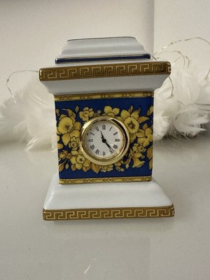 Tischuhr Rosenthal Versace  Floralia Blue 