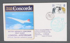 MayfairStamps Great Britain 1982 Concorde London to Amsterdam Netherlands Britis