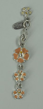 Hawaii Aloha Phone Charm Orange Enamel Hibiscus Flowers Hawaiian Souvenir
