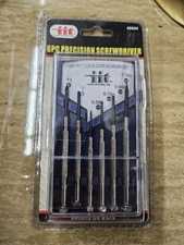 IIT 60000 6 Piece Precision Screwdriver Set with Case Phillips and Flat