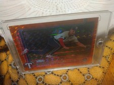 2025 Topps Chrome - Marcus Semien #27 Orange Geometric Refractor 24/25