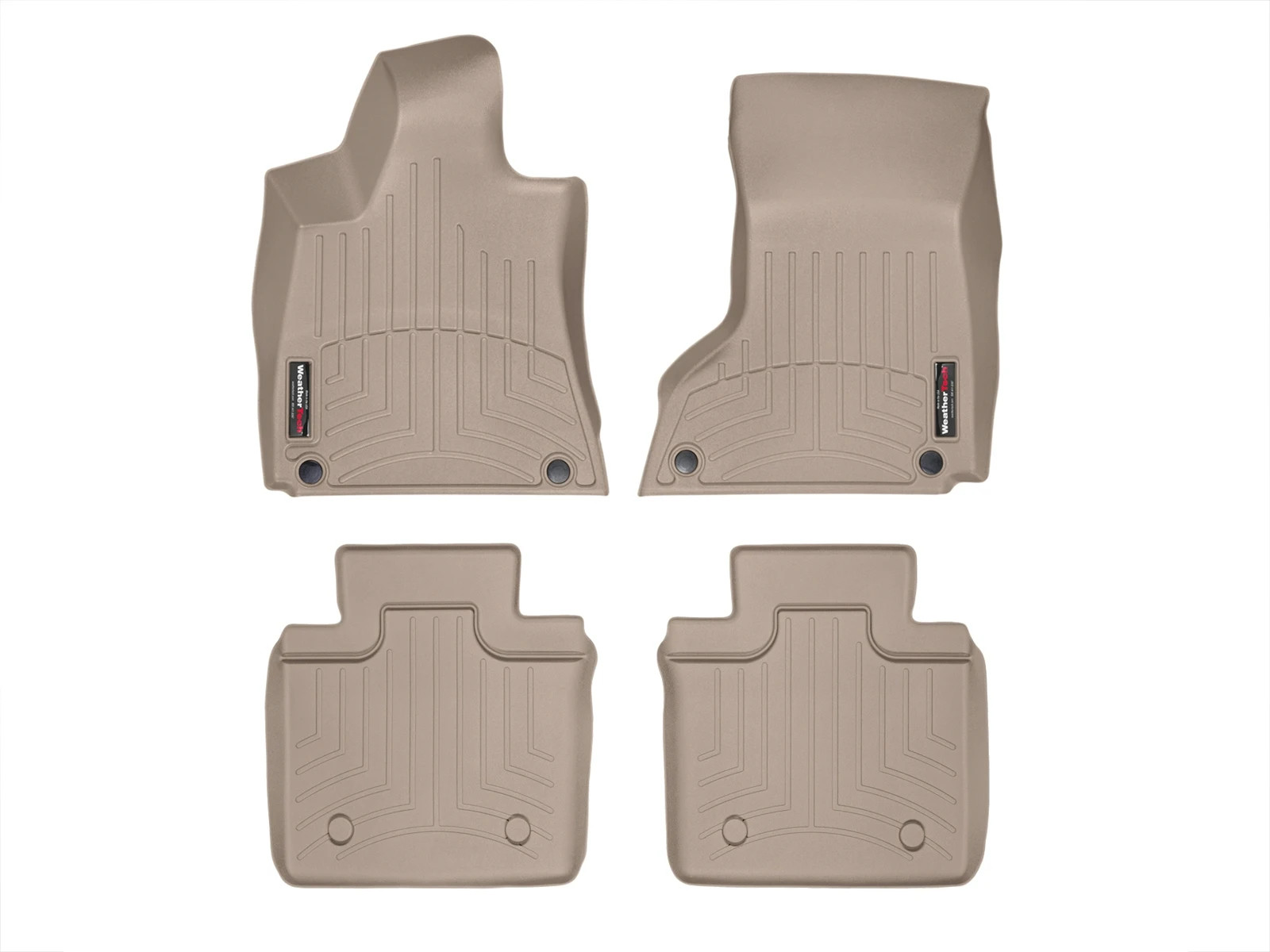 WeatherTech FloorLiner for 2014-2015 Maserati Quattroporte - 1st & 2nd Row, Tan