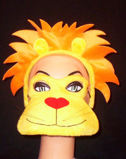 2 pc Lion Eye Mask  Ears with Mane Headband Masquerade Zoo Lioness Cowardly Oz