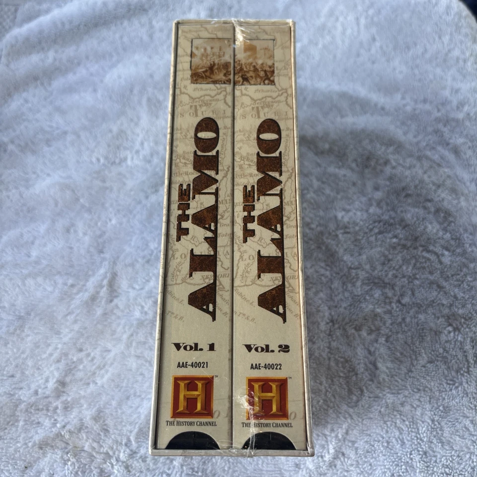 New Sealed The Alamo 2 Tape VHS Set History American Heritage Documentary Foto 2 de 4