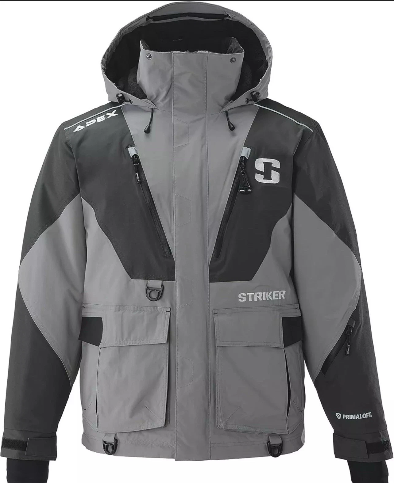 Striker ICE Sureflote Waterproof Apex Fishing Jacket Smoke Small