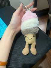 Jellycat Amuseables Ice Cream Plush Keychain Bag Charm Cute Gift NWT Bag 2026