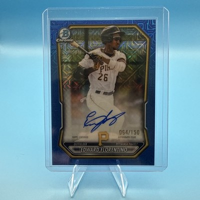 2026 Bowman Baseball EDWARD FLORENTINO Blue Mojo Auto /150 🔥 Pirates 🔥