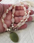 3p Turquoise Howlite SX Sterling Silver Jade Rose Quartz Pearl Necklace Bracelet — photo 10