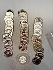 1960P WASHINGTON QUARTER 90% SILVER CH. BU BRILL UNC 40 COIN ROLL TYPE B REVERSE