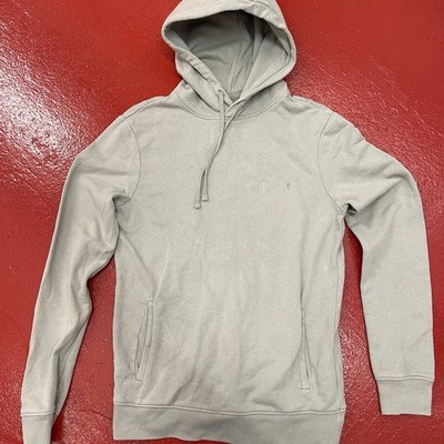 Allsaints Hoodie Herren grau Pullover Gr. XS 100% BAUMWOLLE