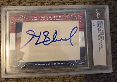 2017 Leaf Sport Icons Frank Mahovlich/ Henrik Richard Dual Cut Auto 4/4