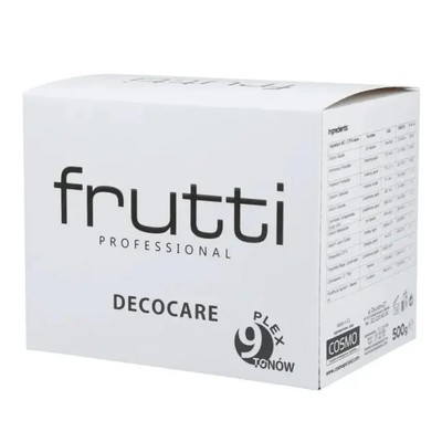 5905669435796 Frutti Professional Decocare Plex rozjaśniacz do włosów 9 tonów 50