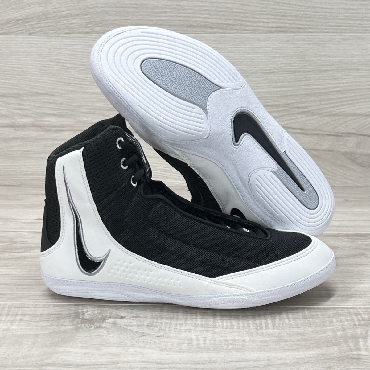 NIKE Men\'s Inflict 4 Wrestling HM9674-001 Shoes Black White Size 10 NEW! Nike Inflict 4 | Black | Combat Corner main image 3
