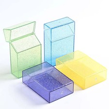 1 PCS Plastic Clear Thick Cigarette Case Box Portable Holder Tobacco Container