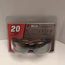 New! Tony Stewart # 20 Nascar Protective Eyewear Safety Glasses Titanium Racing