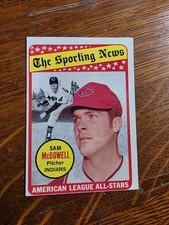 1969 Topps - The Sporting News All Star Selection Sam McDowell #435