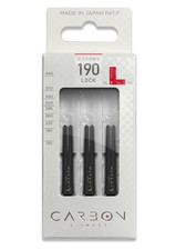 L-Style L-Shaft Carbon Locked Dart Shafts   190 Short   Black Set of 3 