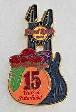 Hard Rock Cafe Pin Atlanta 2013 - Red Hat Society - 15 years of Sisterhood