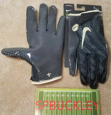 NIKE VAPOR KNIT 3.0 NFL NEW ORLEANS SAINTS #23 MARSHON LATTIMORE FB GLOVES BLACK