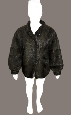 RARE YSL Yves Saint Laurent Fourrures Long Hair Beaver Fur Coat