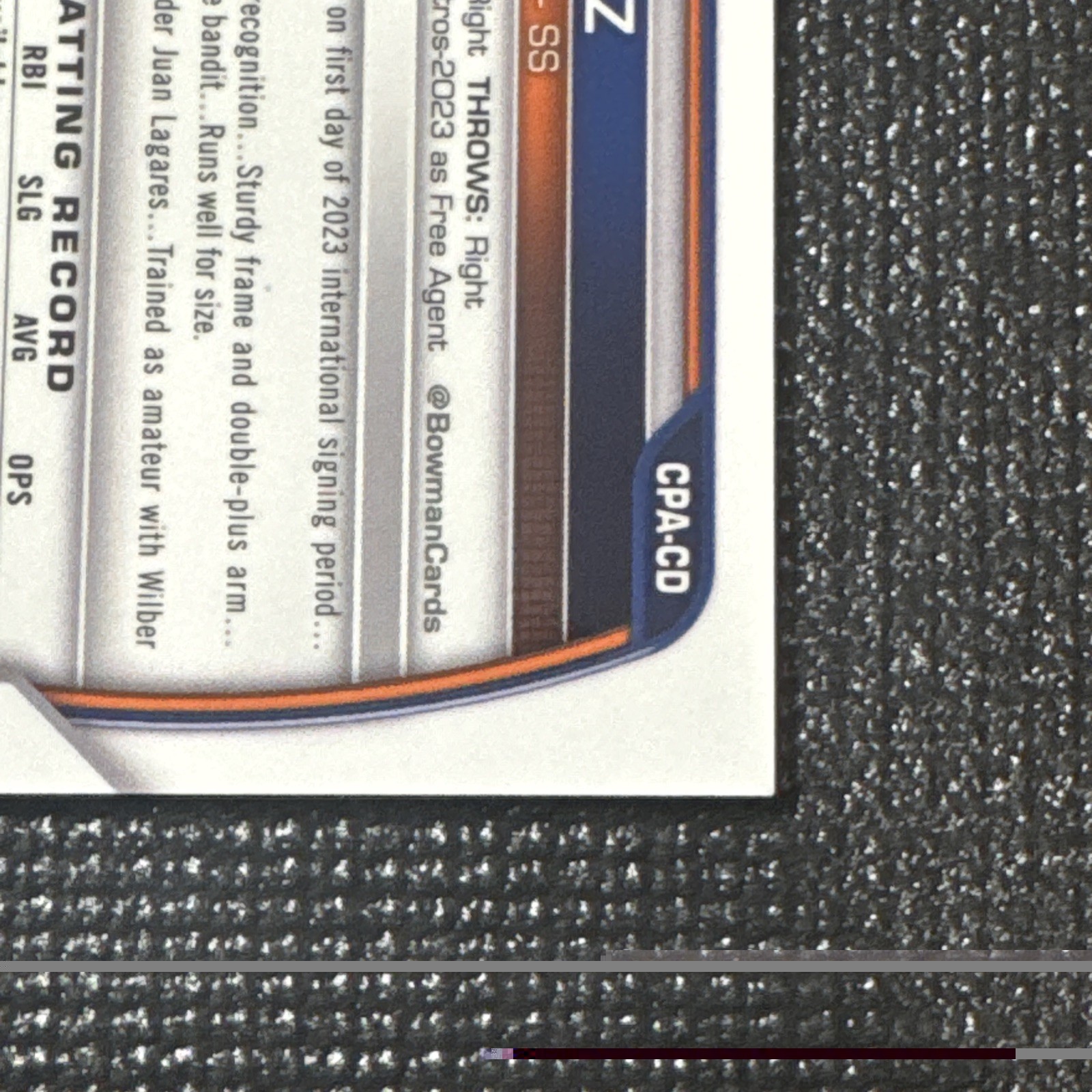 2023 Bowman Chrome MLB Baseball #CPA-CD Camilo Diaz Prospect Autographs Auto SP view 8