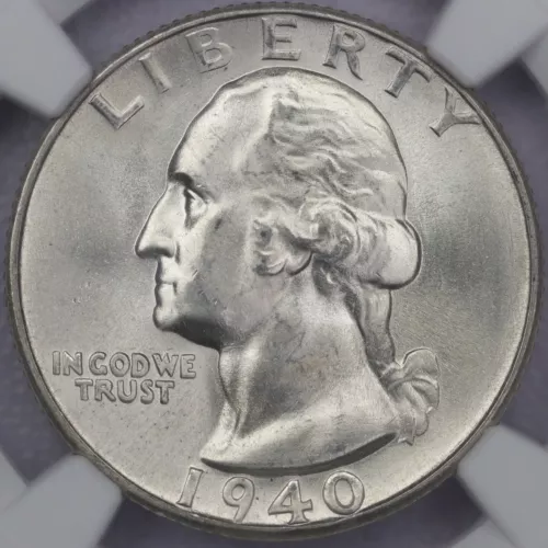 1940-S/S DDO 25c VP-001 Washington Quarter - NGC MS 65