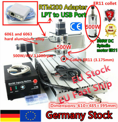 『DE』 3040Z-DQ CNC Router 3 Axis Milling Machine Cutting Engraver for Metal Wood