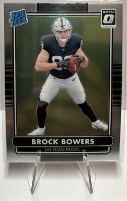 Brock Bowers 2024 Donruss Optic Rated Rookie RC Retro 1994 Throwback CARD#7