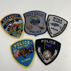 LOT OF 5 Alaska Patches Police