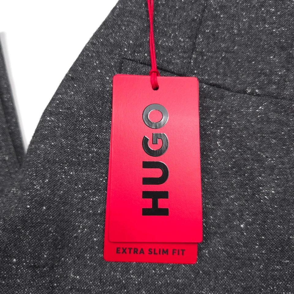 $198 HUGO BOSS Hesten 232x Traje Manchado Gris Pantalones Separados Para Hombres Talla 34R Foto 2 de 4