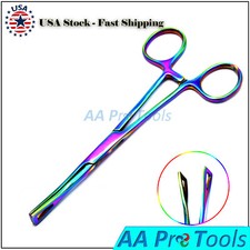 New Body Piercing 6" Self-Locking Pennington Clamps Un-Slotted Multi-Titanium