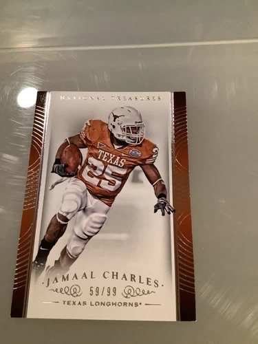 2015 National Treasures #53 - Jamaal Charles - Longhorns / KC Chiefs. 59/99