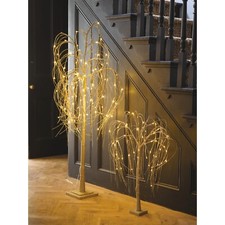 LED Light Weeping Willow Branch Twig Tree 3-5ft Warm White Christmas Xmas Decor