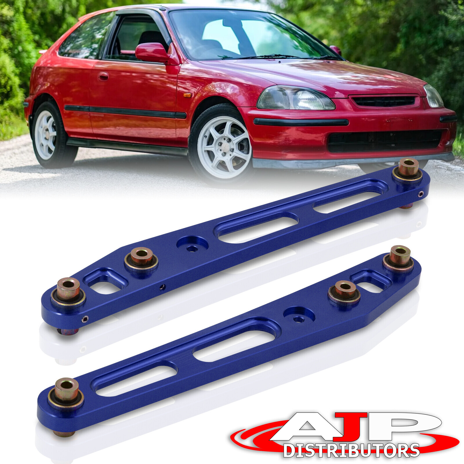 Blue Rear JDM Lower Control Arms Suspension Brace For 19962000 Honda