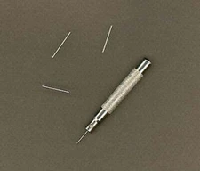 Miniature pin punch 1mm and rivetting tool with 3 spare tips Expotools 73001