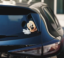 Mickey Mouse Window Peeker Vinyl Sticker Decal Disney Car Cute Mickey Mouse
