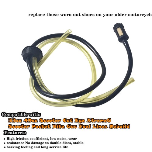 Gas Lines Fuel Hose Compatible with X1 X2 X7 X8 Cat Eye Zooma TY ROD G-Scooter - Picture 2 of 6